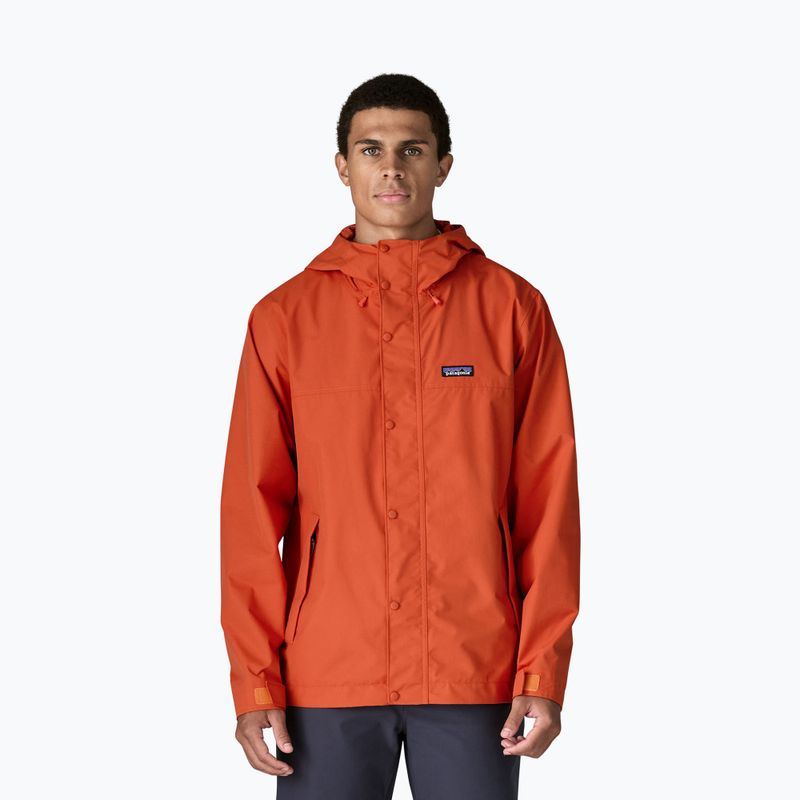 Pánská nepromokavá bunda Patagonia Outdoor Everyday Rain coal orange