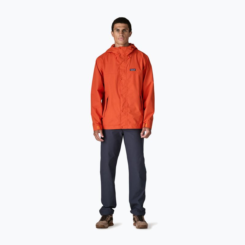 Pánská nepromokavá bunda Patagonia Outdoor Everyday Rain coal orange 2