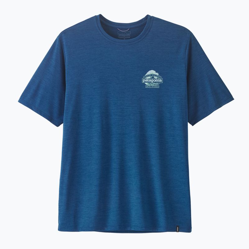 Pánské tričko Patagonia Capilene Cool Daily - Great Waves clement blue/light clement blue x-dye 5