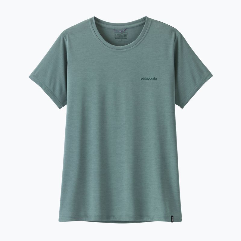 Dámské tričko Patagonia Capilene Cool Daily Shirt - Boardshort Logo blue sage/light blue sage x-dye