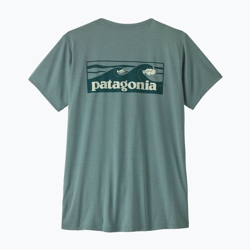 Dámské tričko Patagonia Capilene Cool Daily Shirt - Boardshort Logo blue sage/light blue sage x-dye 2