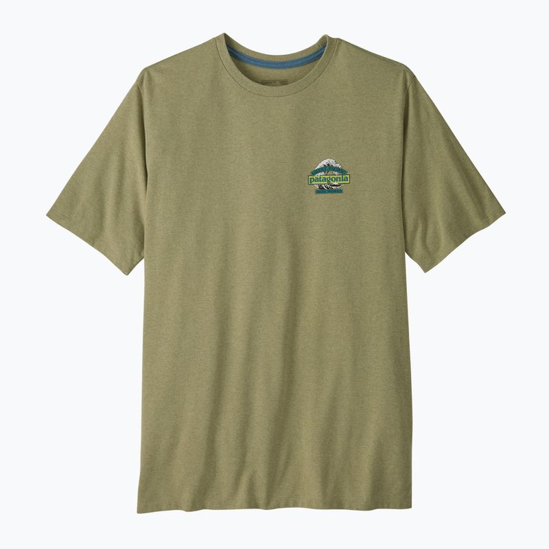 Pánské trekové tričko Patagonia Great Waves Responsibili Tee gumtree green