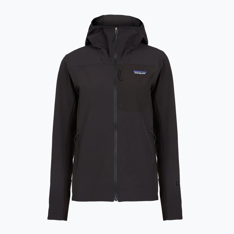 Dámská softshellová bunda Patagonia R1 CrossStrata Hoody black