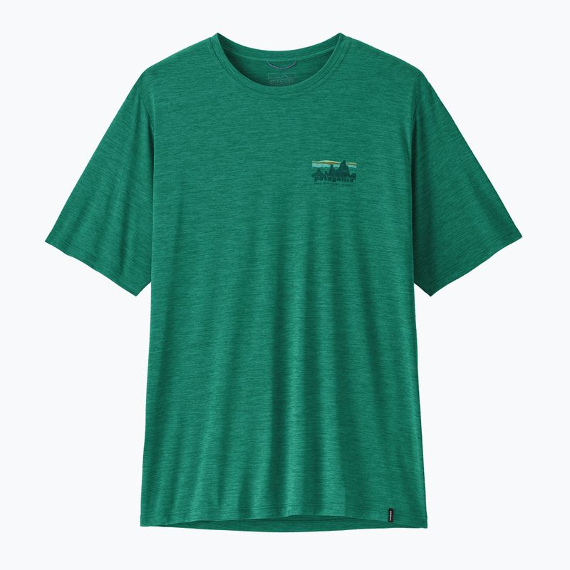 Pánské tričko Patagonia Capilene Cool Daily - '73 Skyline gem green/light gem green x-dye