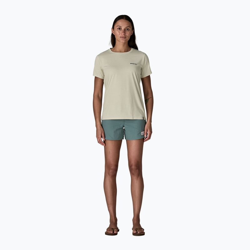 Dámské tričko Patagonia Capilene Cool Daily Shirt - Boardshort Logo dyno white 2