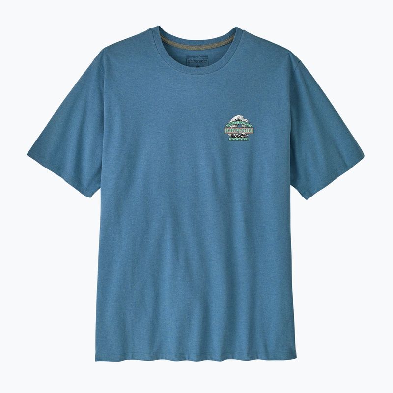 Pánské trekové tričko Patagonia Great Waves Responsibili Tee shore blue