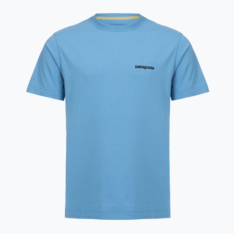 Pánské tričko Patagonia P-6 Shore blue logo