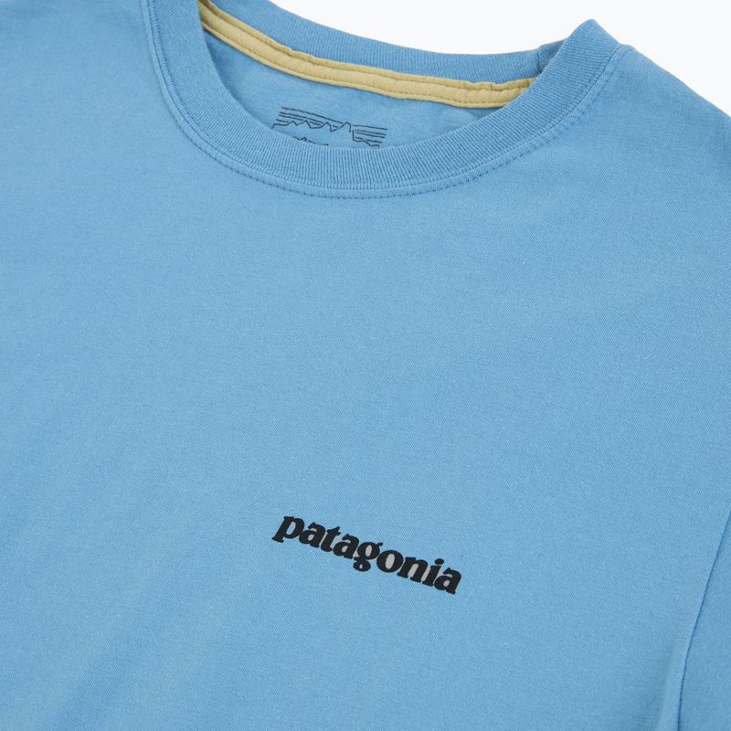 Pánské tričko Patagonia P-6 Shore blue logo 3