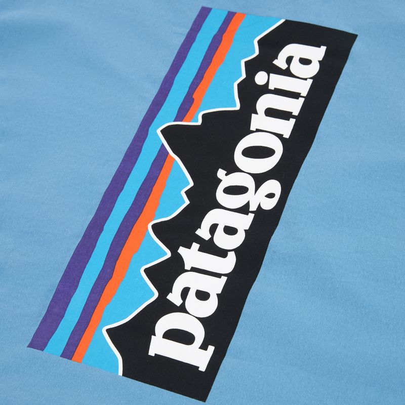 Pánské tričko Patagonia P-6 Shore blue logo 4