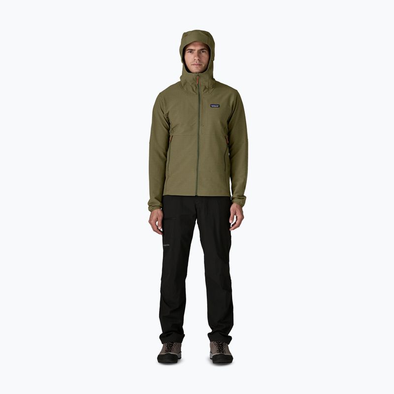 Pánská softshellová bunda Patagonia R1 TechFace Hoody basin green 2