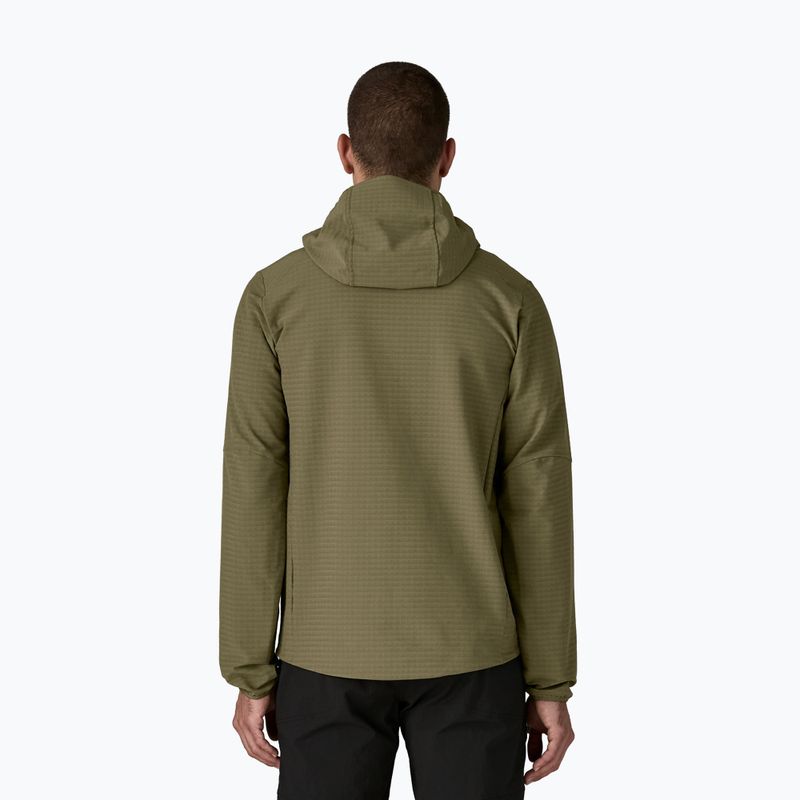 Pánská softshellová bunda Patagonia R1 TechFace Hoody basin green 3
