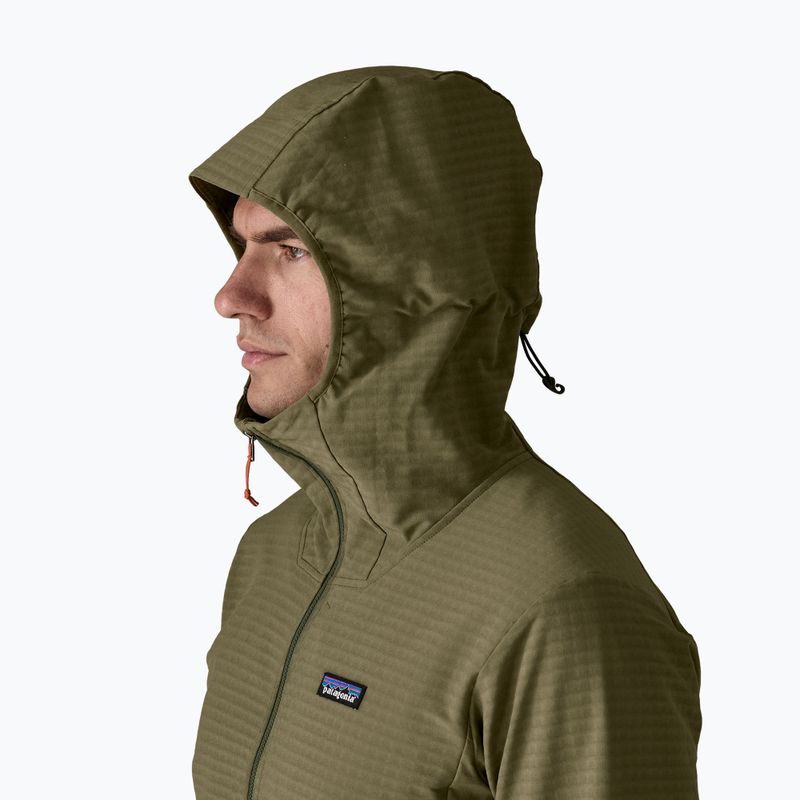 Pánská softshellová bunda Patagonia R1 TechFace Hoody basin green 5