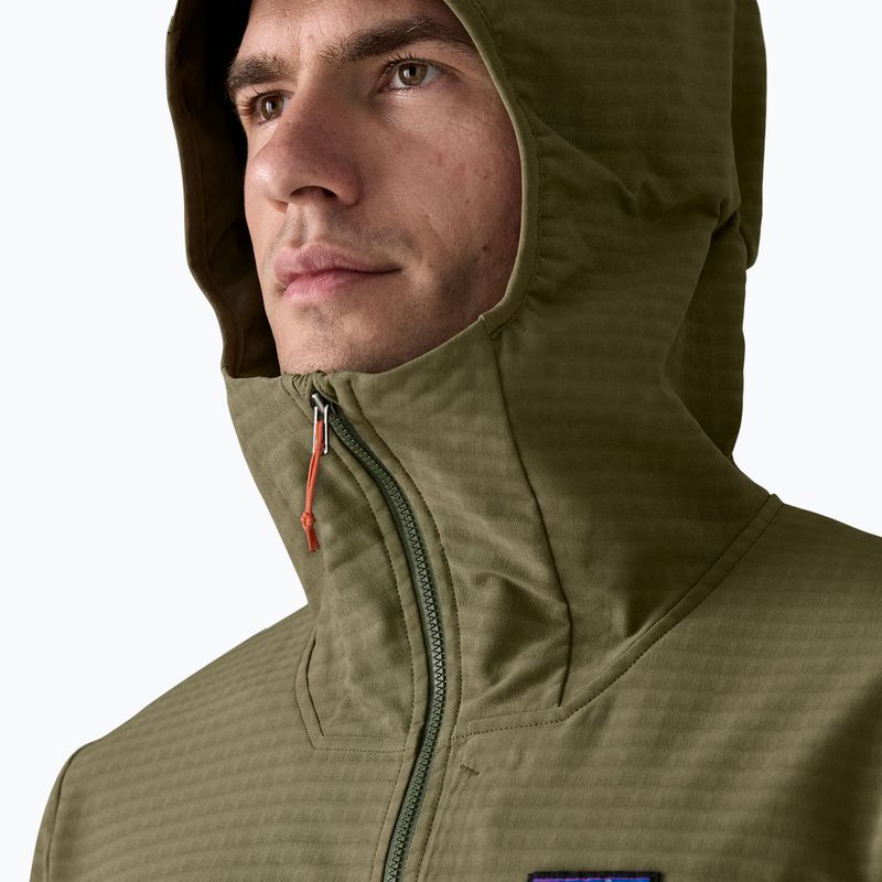 Pánská softshellová bunda Patagonia R1 TechFace Hoody basin green 6