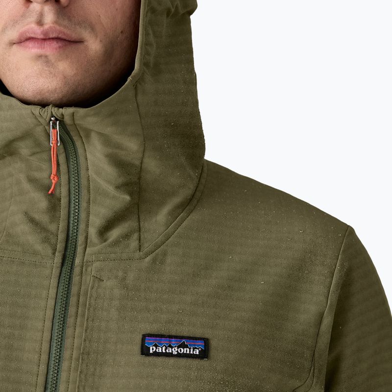 Pánská softshellová bunda Patagonia R1 TechFace Hoody basin green 7