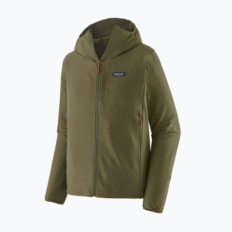 Pánská softshellová bunda Patagonia R1 TechFace Hoody basin green 12