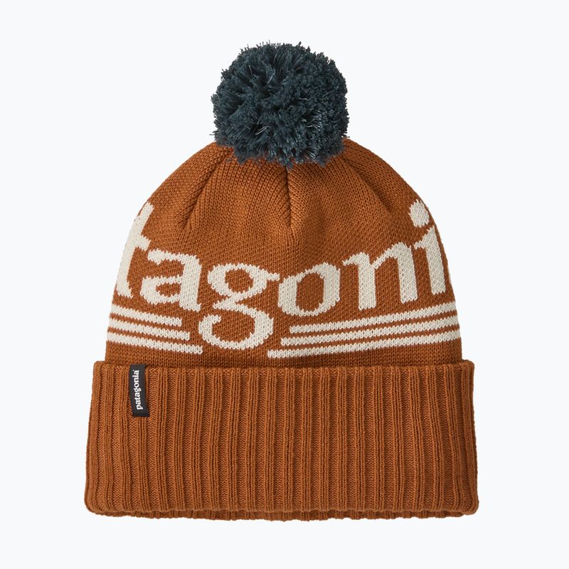 Zimní čepice Patagonia Powder Town hut tripper logo: cinnamon brown