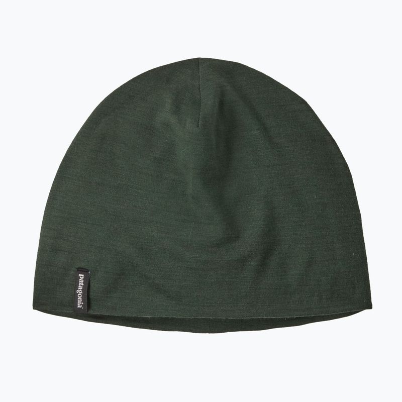 Zimní čepice Patagonia Overlook Merino Wool Liner Beanie treeline green