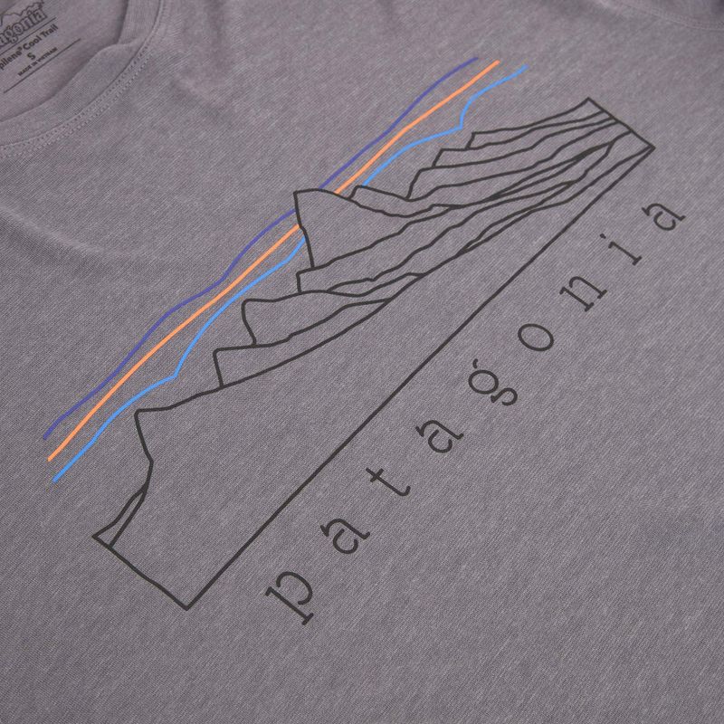 Pánské tričko Longsleeve Patagonia Cap Cool Trail Stratapeaks may grey 3