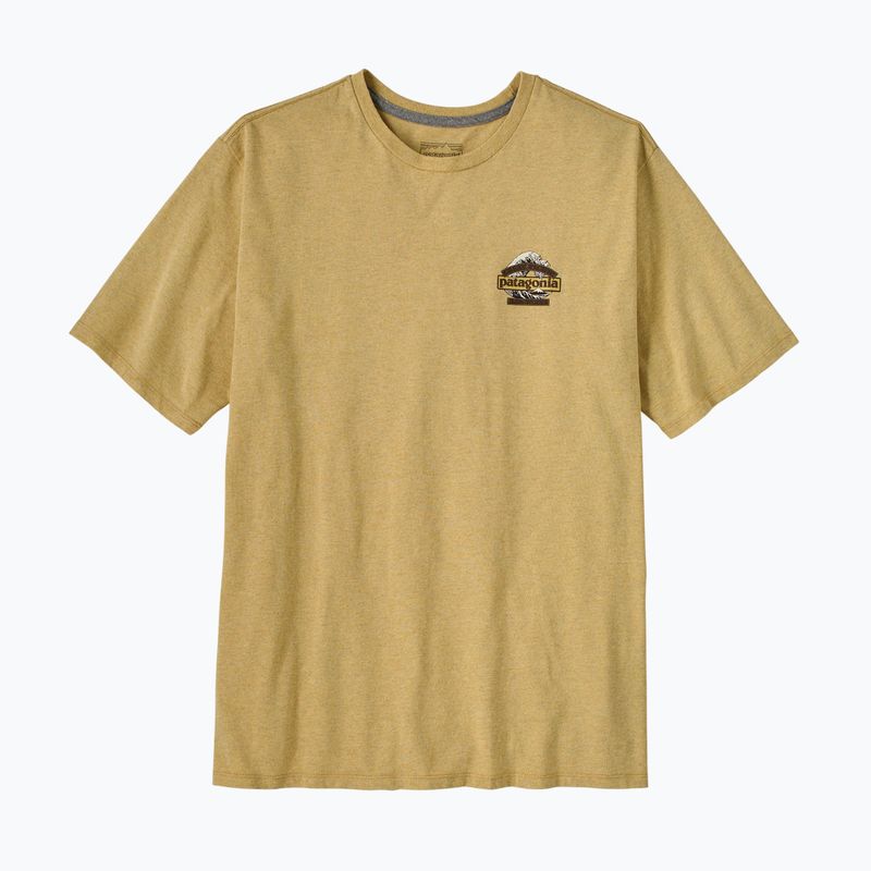 Pánské tričko na lezení Patagonia Great Waves Responsibili-Tee lynx tan