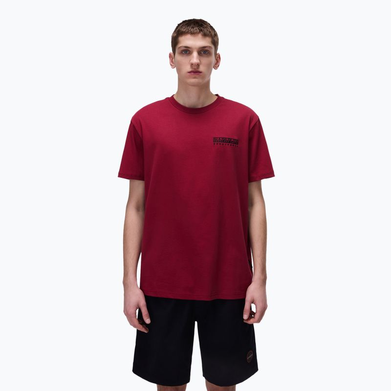 Pánské tričko Napapijri S-Vignonil Back tibetan red R1E