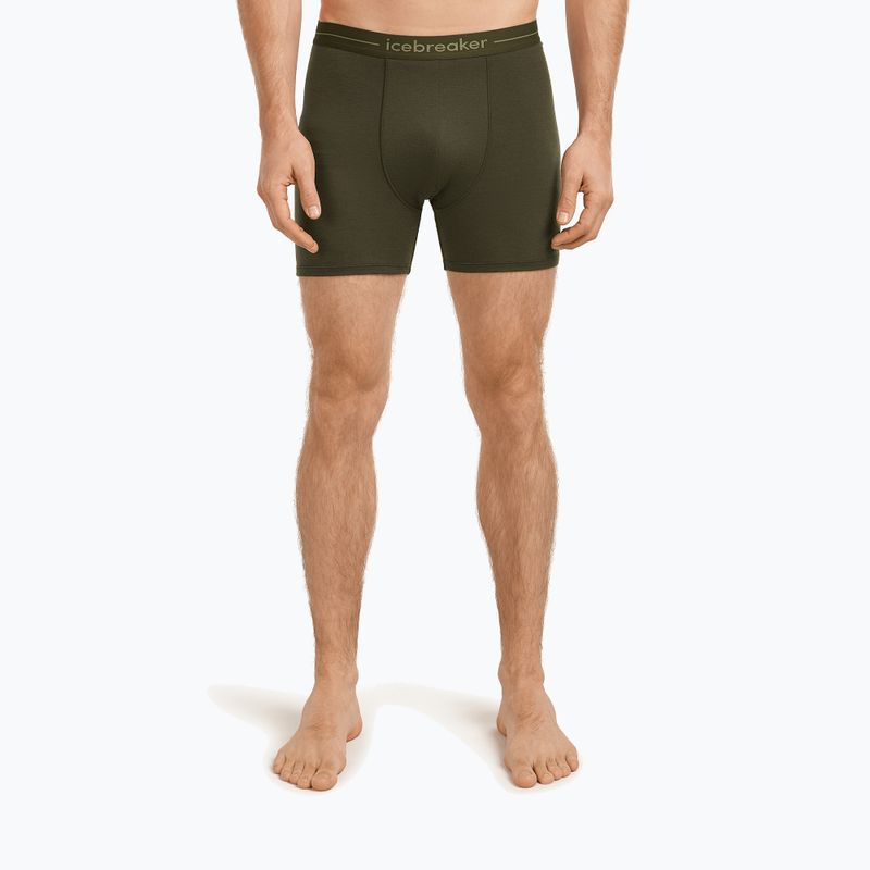 Pánské termo boxerky icebreaker Anatomica dark loden 2