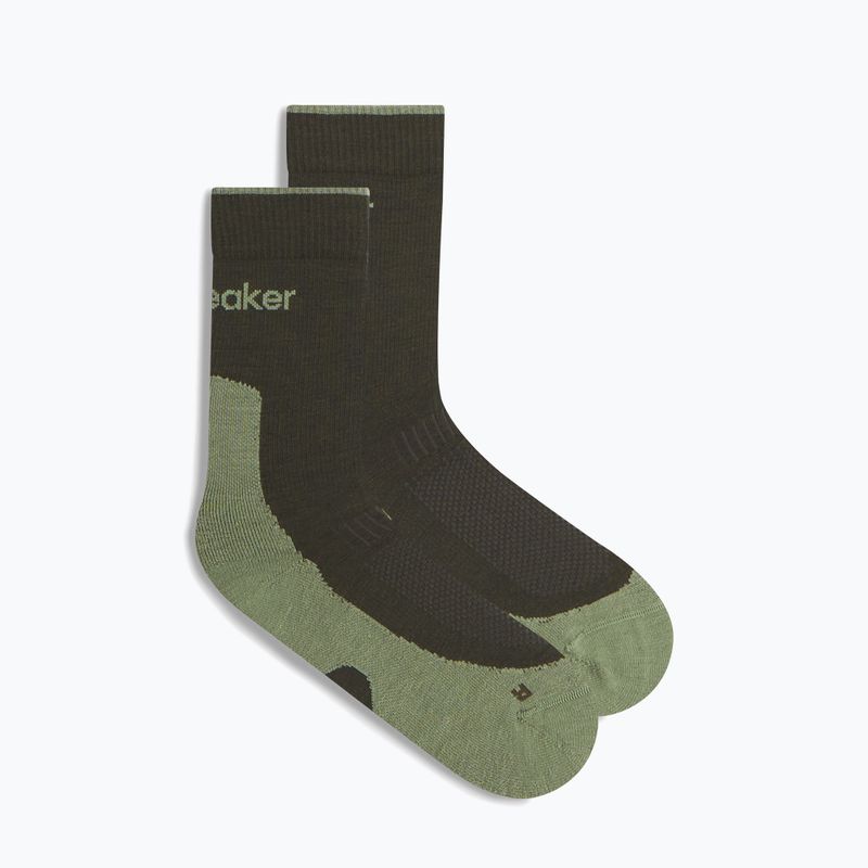Pánské ponožky icebreaker Merino Hike+ Light Crew dark loden/lichen 5