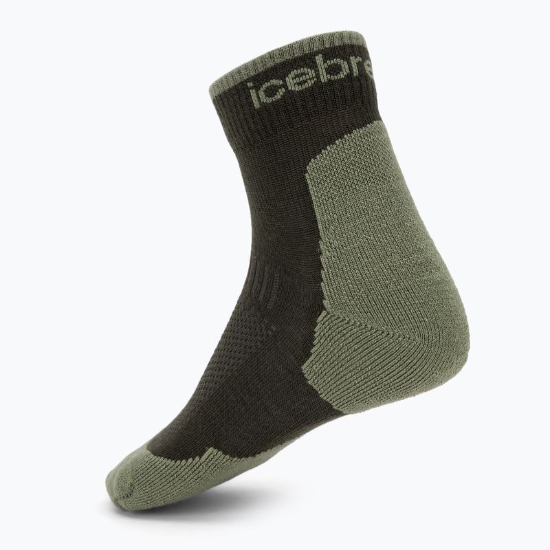 Pánské ponožky Icebreaker Merino Hike+ Light Mini dark loden/lichen 2