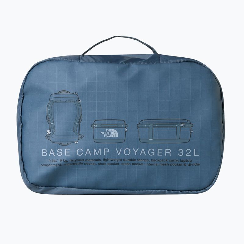 Cestovní taška The North Face Base Camp Voyager Duffel 32 l granite grey/frost grey 4