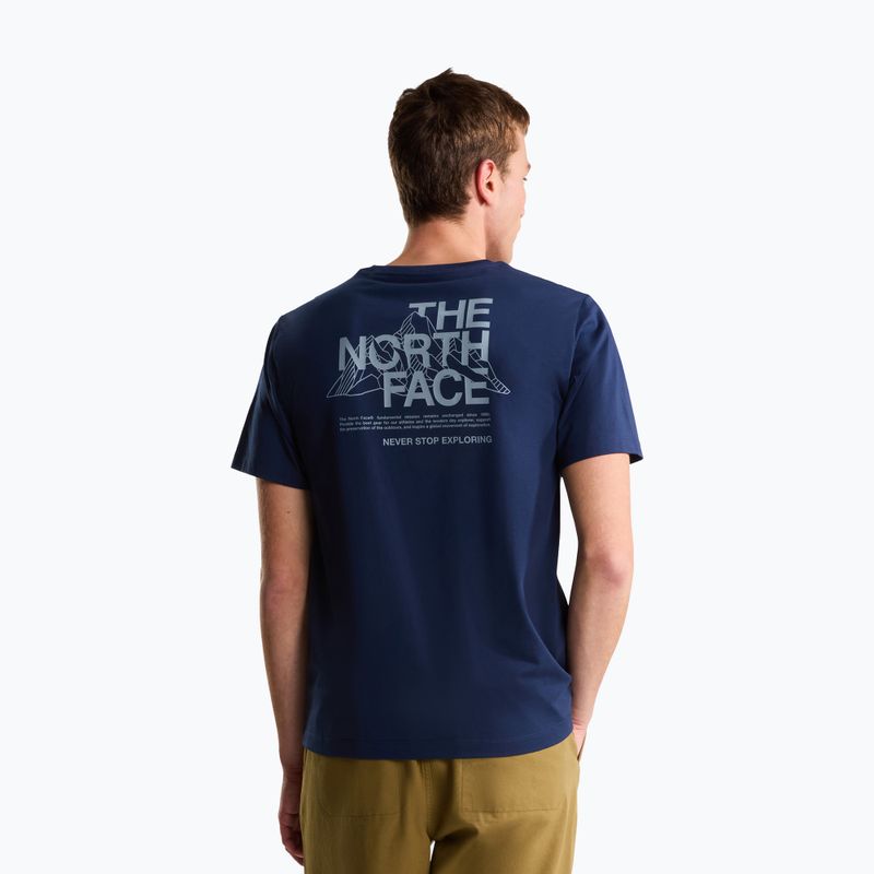 Pánské trekové tričko The North Face Moutain Sketch Regular summit navy 3