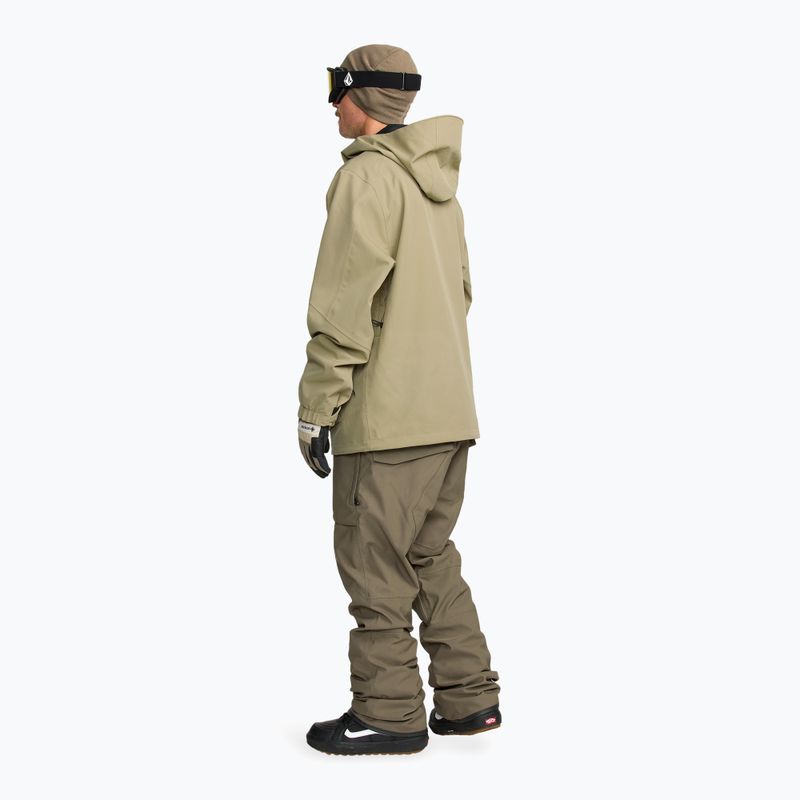 Pánské snowboardové kalhoty Volcom Roan Bib Overall military 4