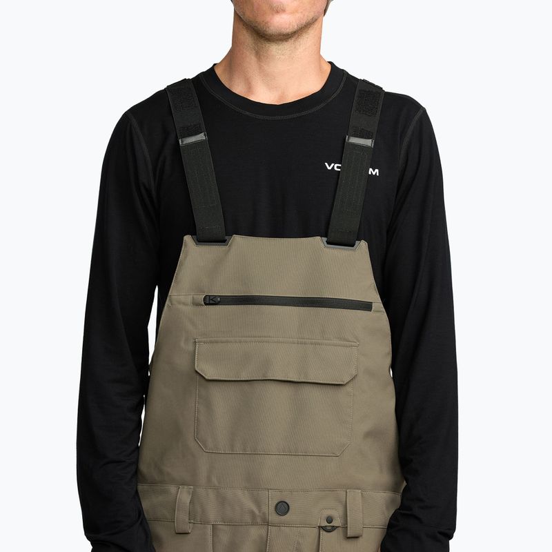 Pánské snowboardové kalhoty Volcom Roan Bib Overall military 6