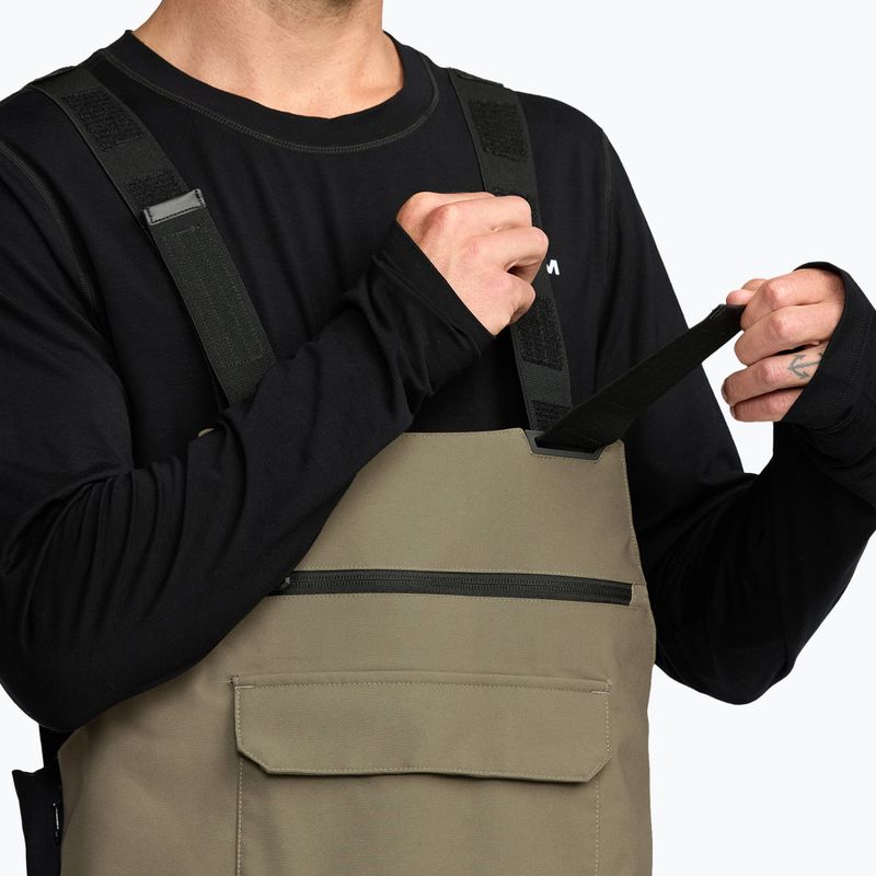 Pánské snowboardové kalhoty Volcom Roan Bib Overall military 7
