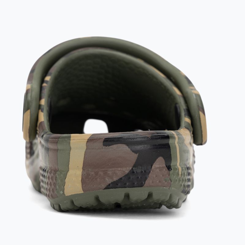 Dětské nazouváky Crocs Classic Camouflage Toddler army green/multi 7