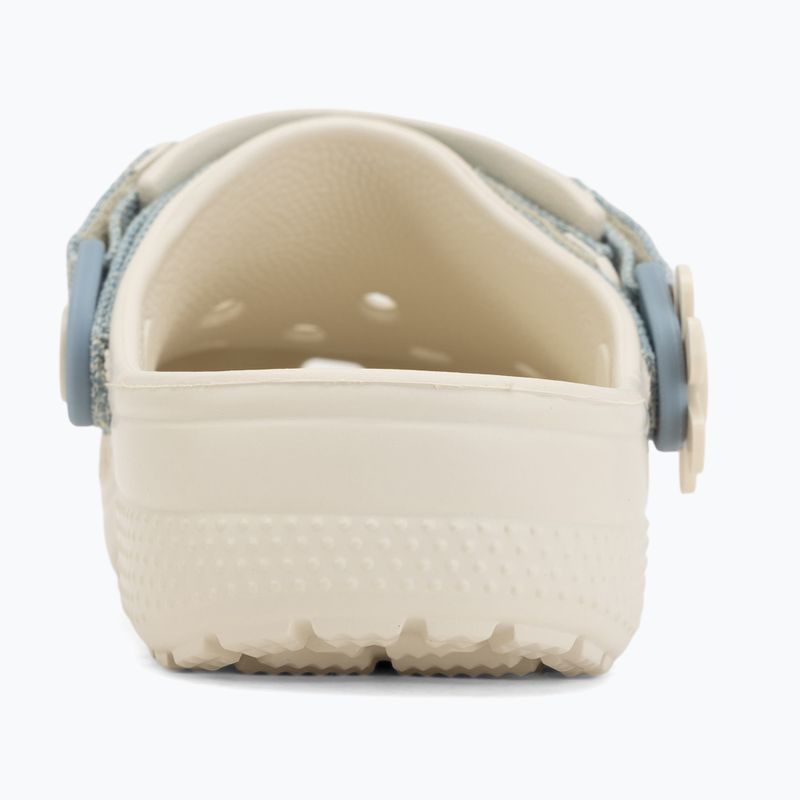 Dětské nazouváky Crocs Classic Denim Flower Adjustment Backstrap summit white 7