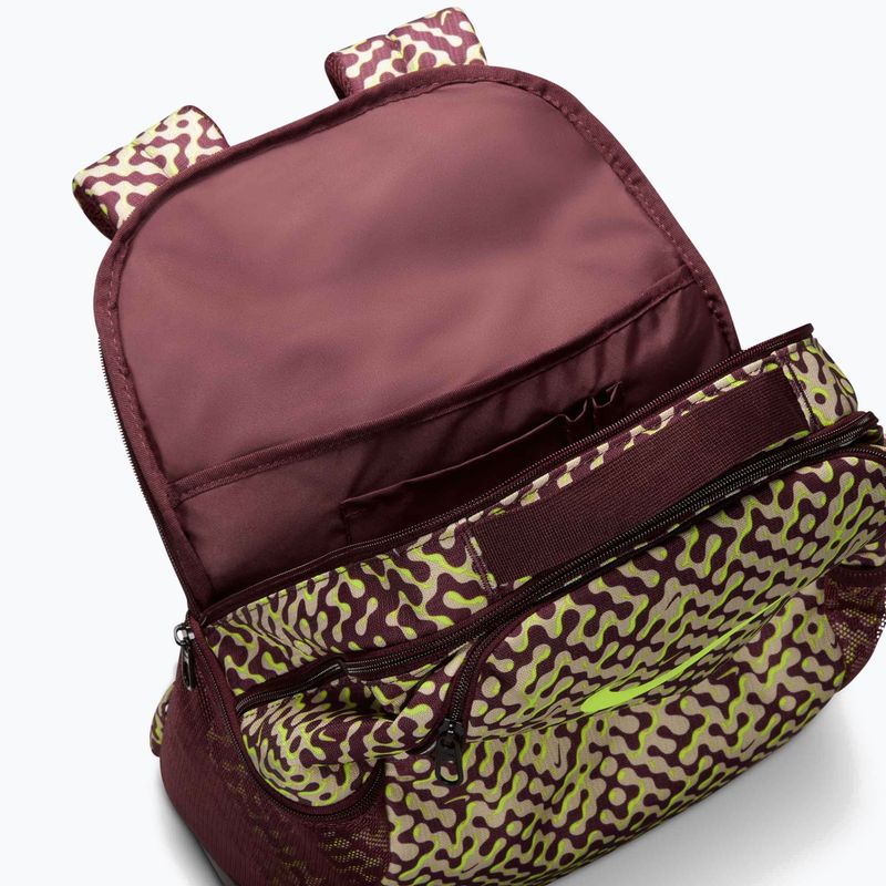 Tréninkový batoh Nike Brasilia 9.5 24 l burgundy crush/black/volt 9