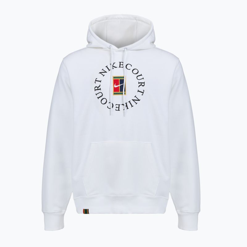 Pánská tenisová mikina Nike Court Dri-Fit Heritage French Terry Hoodie white/black 7