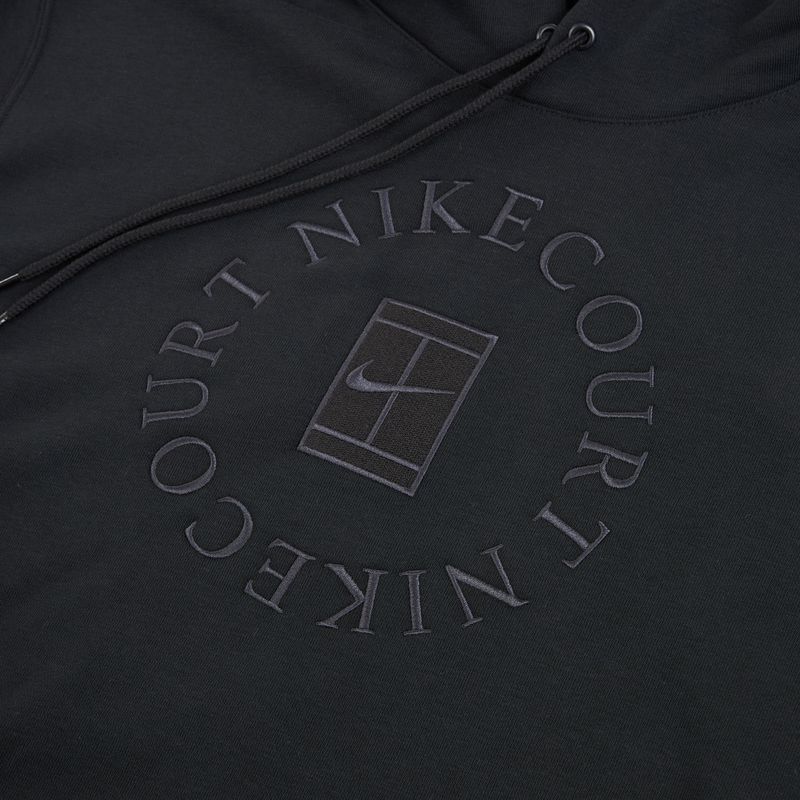 Pánská tenisová mikina Nike Court Dri-Fit Heritage French Terry Hoodie black/anthracite 8