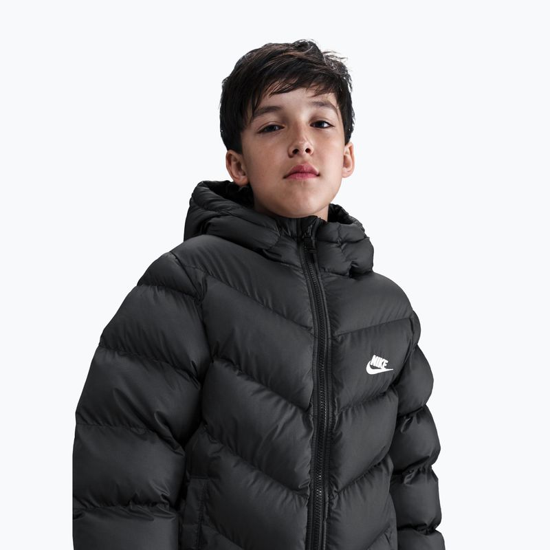 Dětská zateplená bunda Nike Sportswear All Day Play black/white 6
