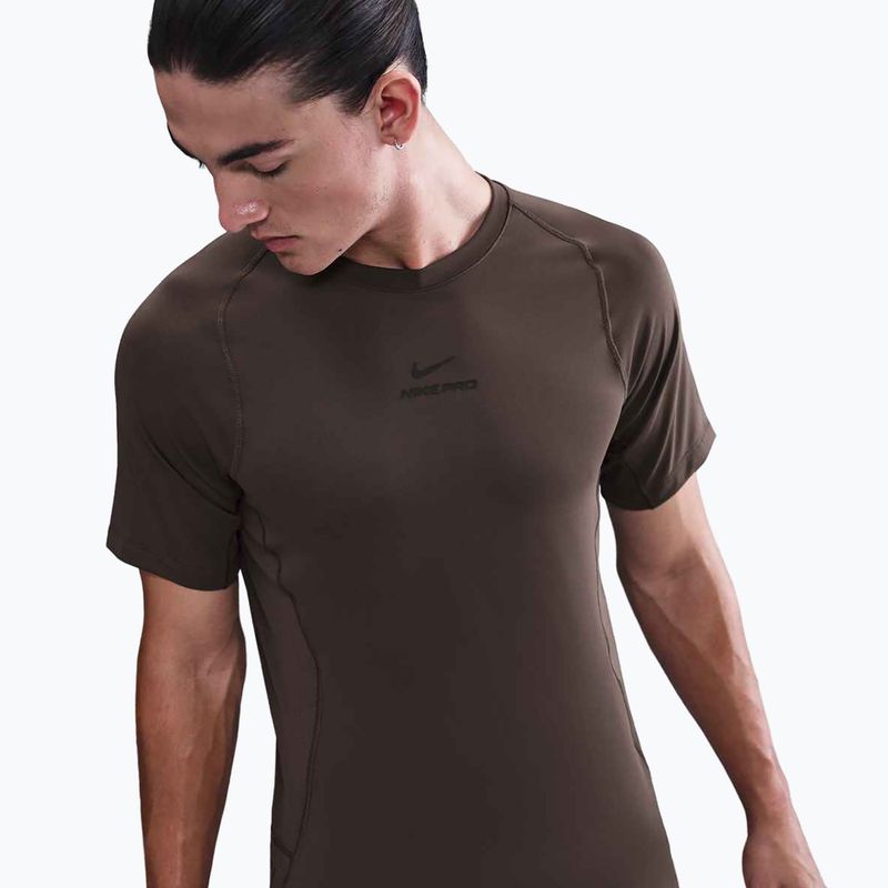 Pánské tréninkové tričko Nike Pro Training Dri-Fit baroque brown/black 4
