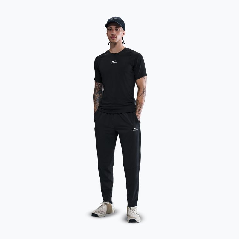 Pánské kalhoty Nike Pro Training Dri-Fit černá/bílá 2