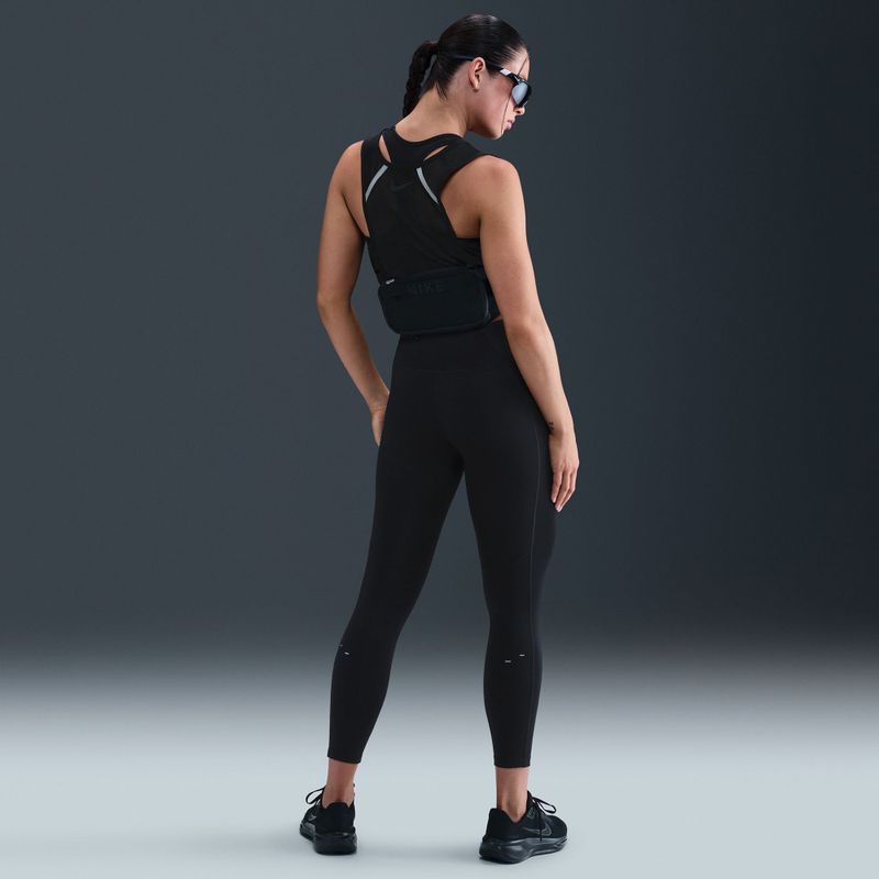 Dámské běžecké legíny Nike Tempo Swoosh Run High-Waisted 7/8 black/white 8