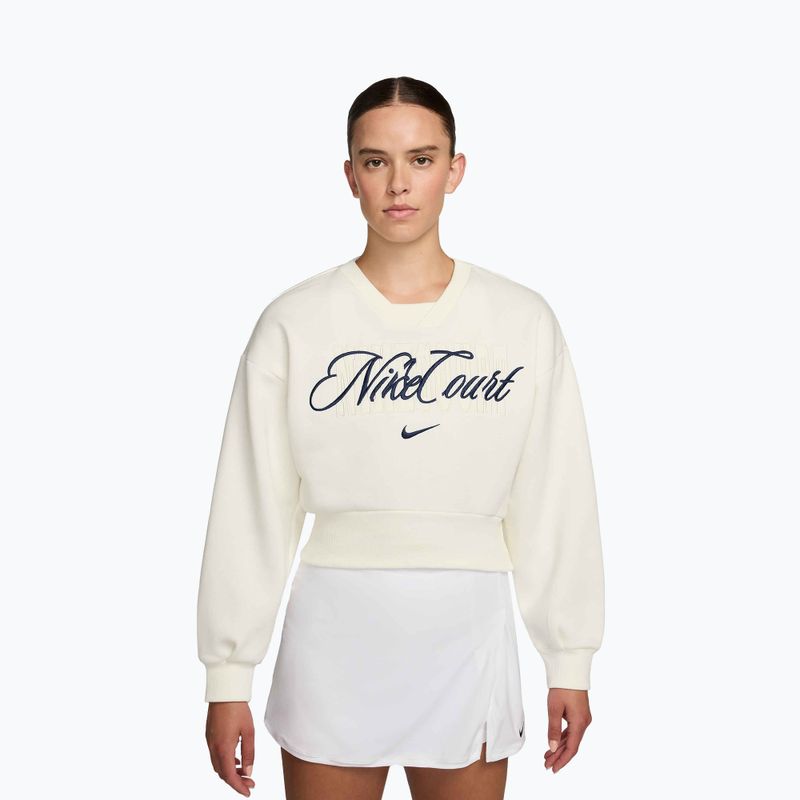 Dámská mikina Nike Court Collection French Terry Crew Neck sail/midnight navy