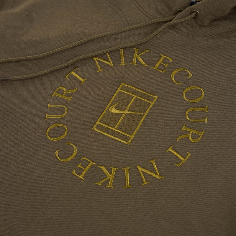 Pánská tenisová mikina Nike Court Dri-Fit Heritage French Terry Hoodie dark hazel/saffron quartz 7