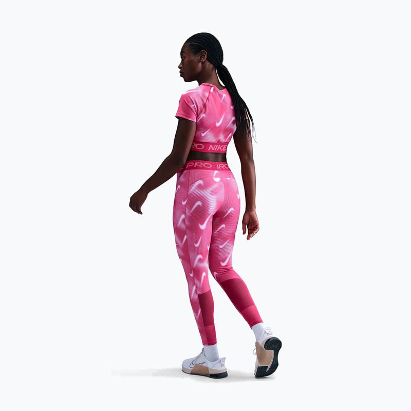 Dámské tréninkové legíny Nike Pro Mid-Rise 7/8 rush pink/pink foam/white 2