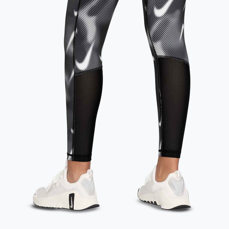 Dámské tréninkové legíny Nike Pro Mid-Rise 7/8 black/white/white 5