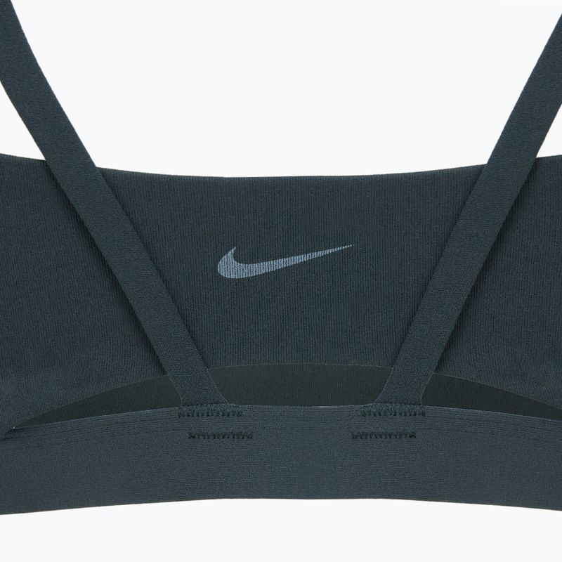 Sportovní podprsenka Nike Zenvy Strappy seaweed/white 8