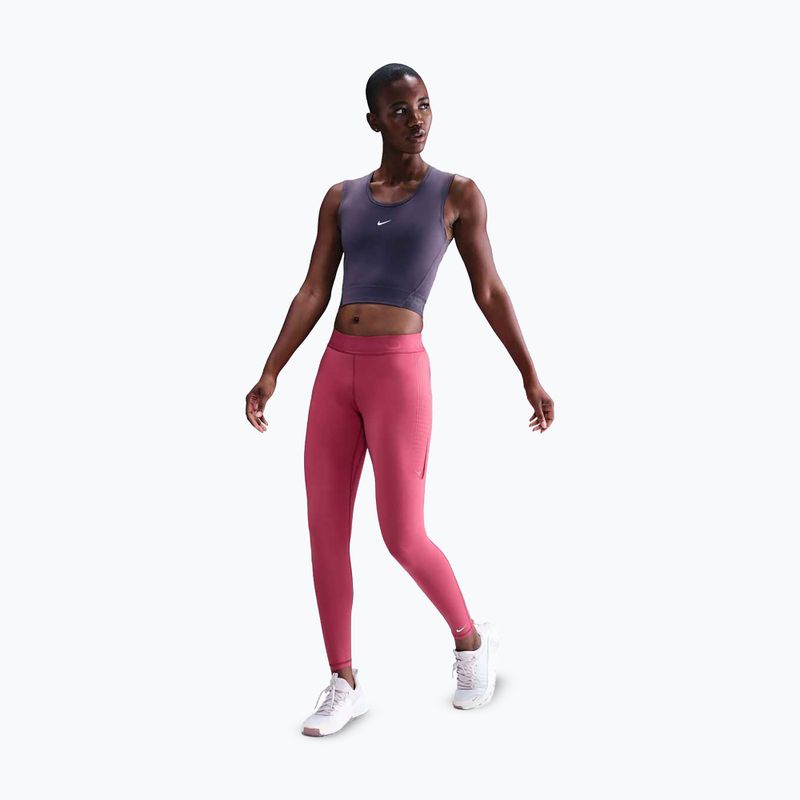 Dámské tréninkové legíny Nike Pro Mid-Rise sweet beet/white 2