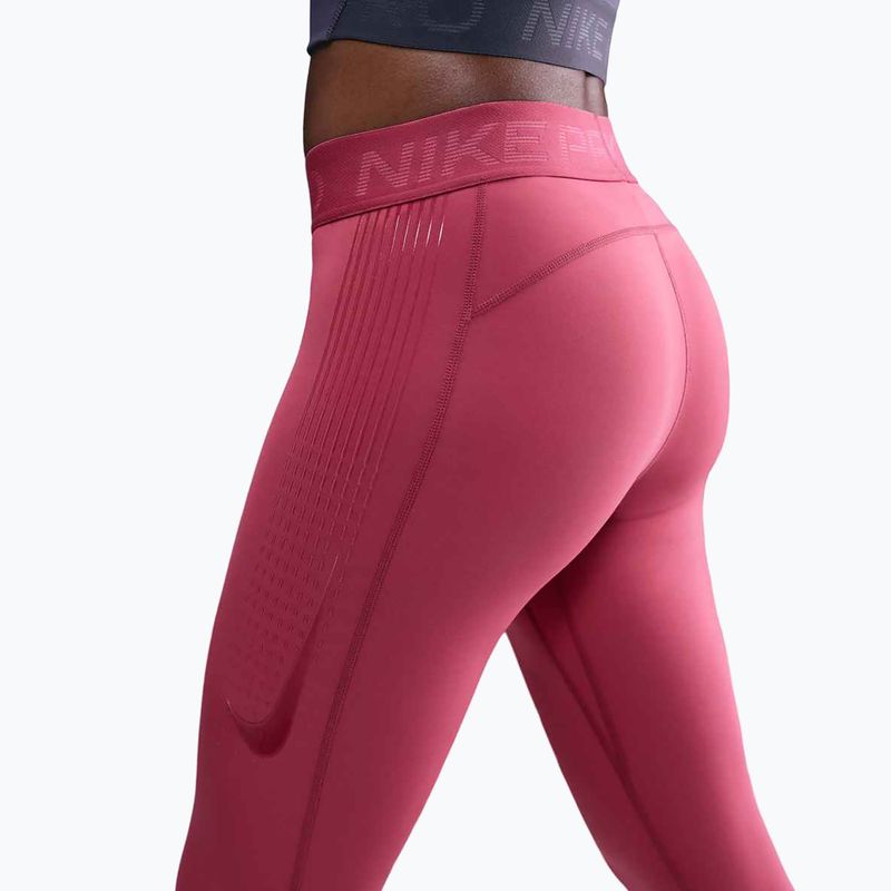 Dámské tréninkové legíny Nike Pro Mid-Rise sweet beet/white 4