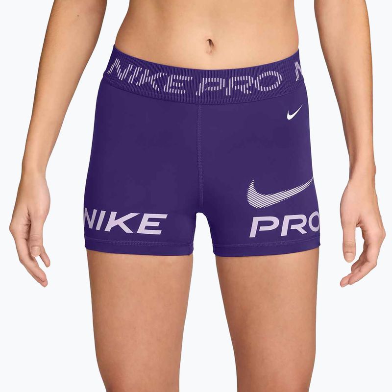 Dámské šortky Nike Pro Mid-Rise Biker 3" court purple/doll/white