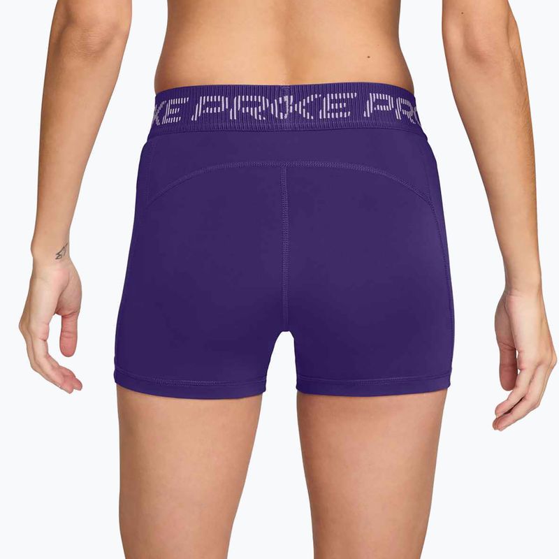 Dámské šortky Nike Pro Mid-Rise Biker 3" court purple/doll/white 3